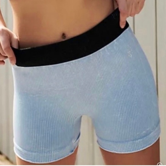 Free People Prajna Shorts Vintage Clear Skies - Picture 1 of 9